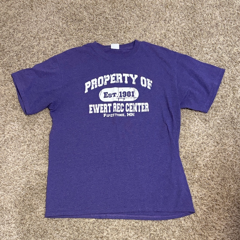 Port and Company Purple Short Sleeve Tee